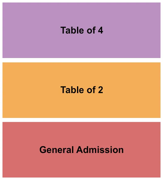 seating chart for Bourbon Theatre - NE - GA/Table2&4 - eventticketscenter.com